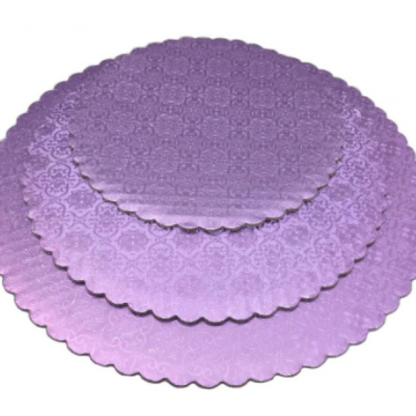 Scalloped Cake Circle 8" Lilac 