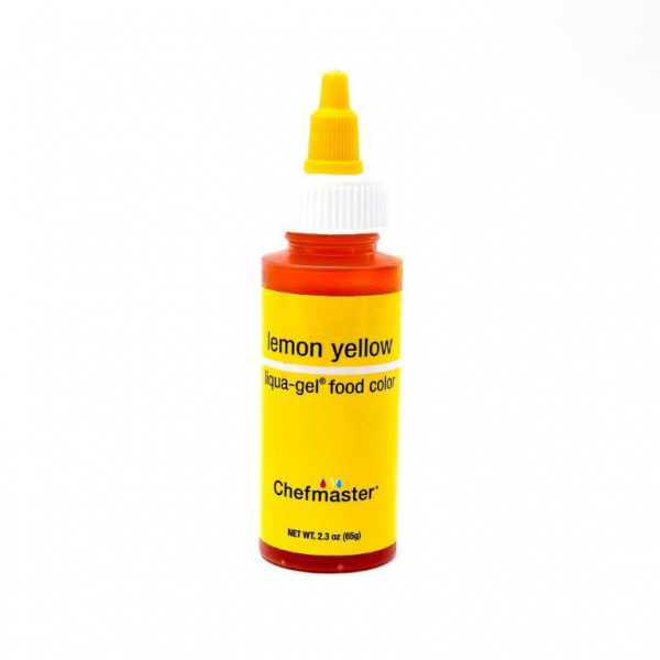 Chefmaster Liqua-Gel Lemon Yellow 2.3 oz