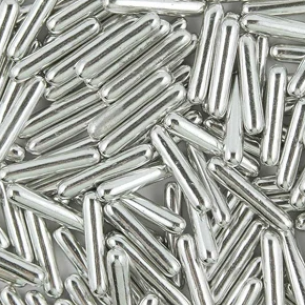 Silver Metallic Decorating Rods 4oz