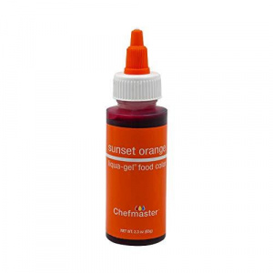 Chefmaster Liqua-Gel Sunset Orange 2.3 oz