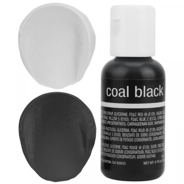 Chefmaster Liqua-Gel Coal Black 0.7 oz